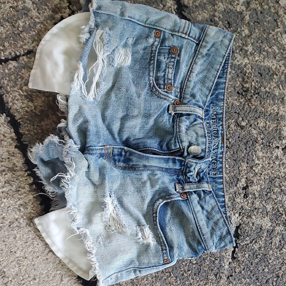 American Eagle Distressed Denim Shorts